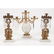 Gilt Metal Girandole Garniture Set - 2