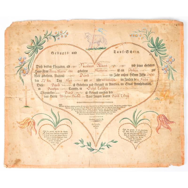 Pennsylvania Frakturs and Heidelberg Certificates (1 of 7)