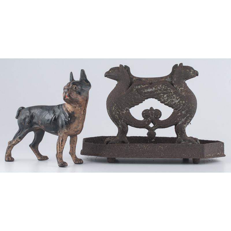 Eagle Boot Scraper and Boston Terrier Doorstop Nov 08, 2019 Cowan's