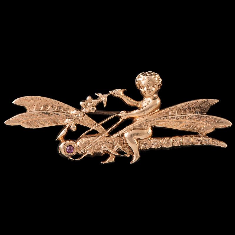 18k Rose Gold Figural Pin (1 of 1)