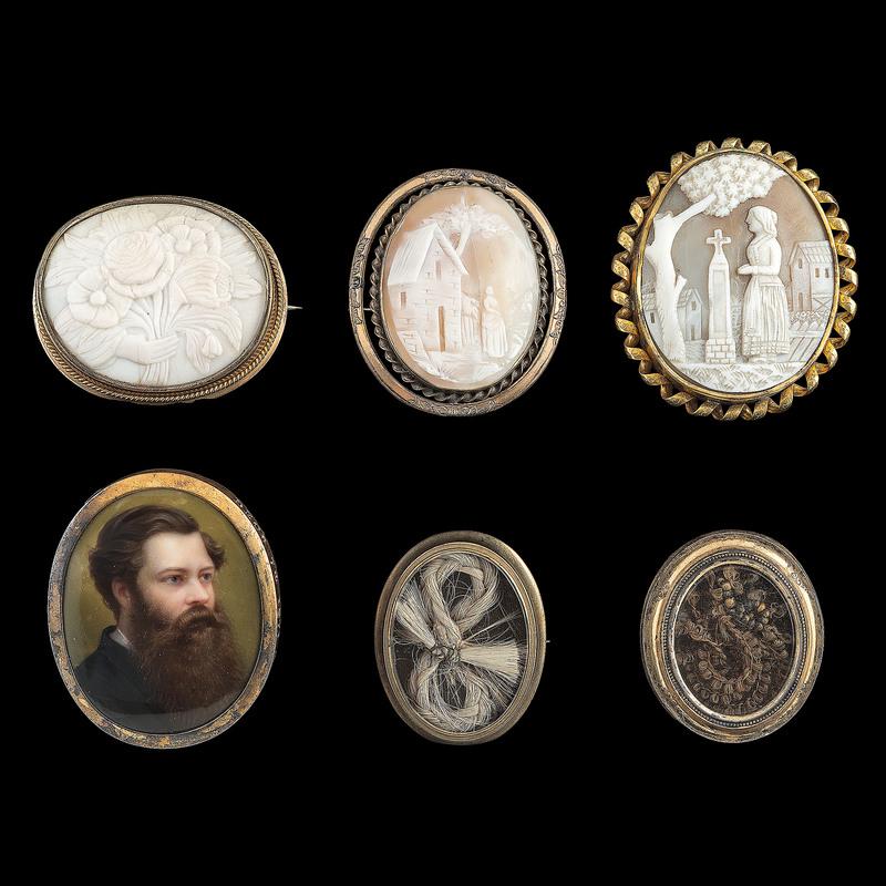 Mourning Jewelry, Lot of Fourteen (1 of 3)