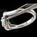 Cartier Platinum Diamond and Emerald Ring - 2