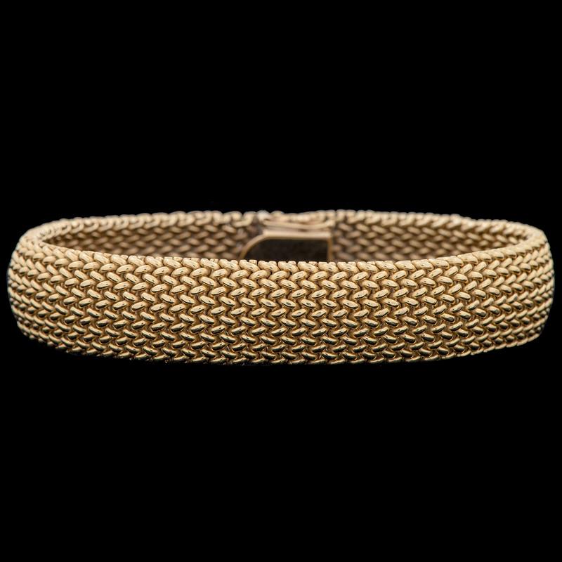 14k Gold Woven Bracelet (1 of 2)