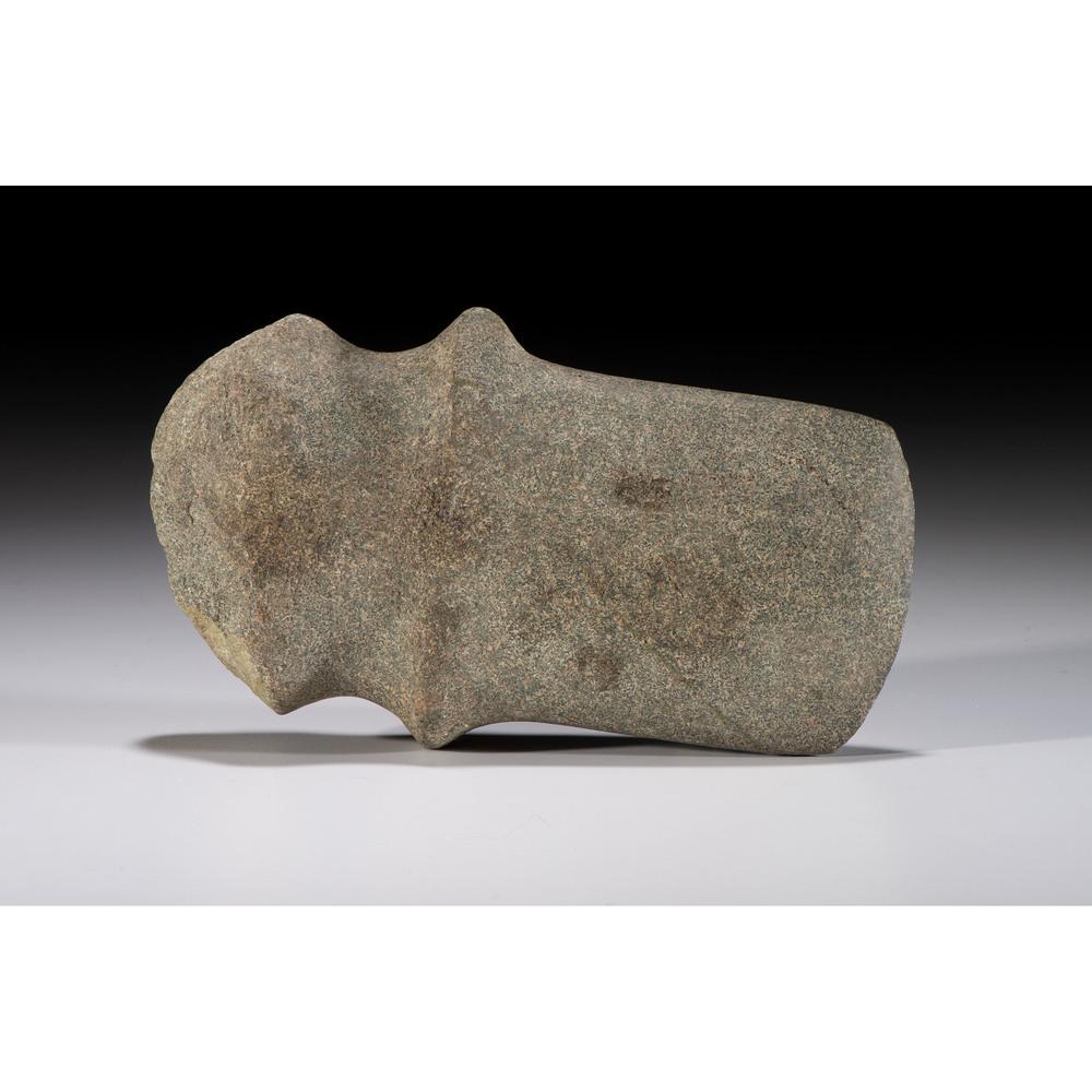 A Michigan Barbed Axe, Length 7-1/2 in.: Archaic Period, 8000-500 B.C. Chase, Lake County, Michigan length 7-1/2 in. Collection History Newell E. Collins, Algonac, Michigan Karl G. Parchert, Dearborn, Michigan