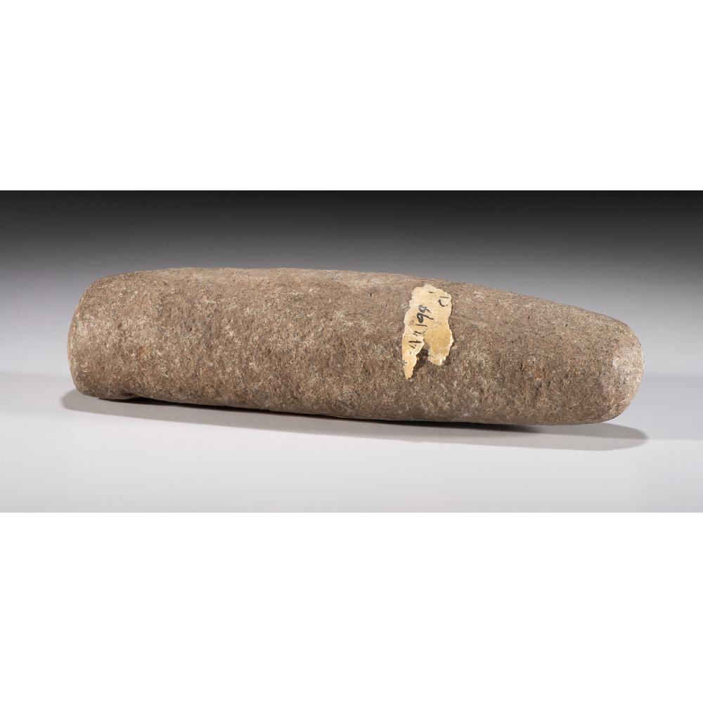 A Roller Pestle, Length 10-1/2 in.: Archaic Period, 8000-500 B.C. length 10-1/2 in. Collection History Karl G. Parchert, Dearborn, Michigan