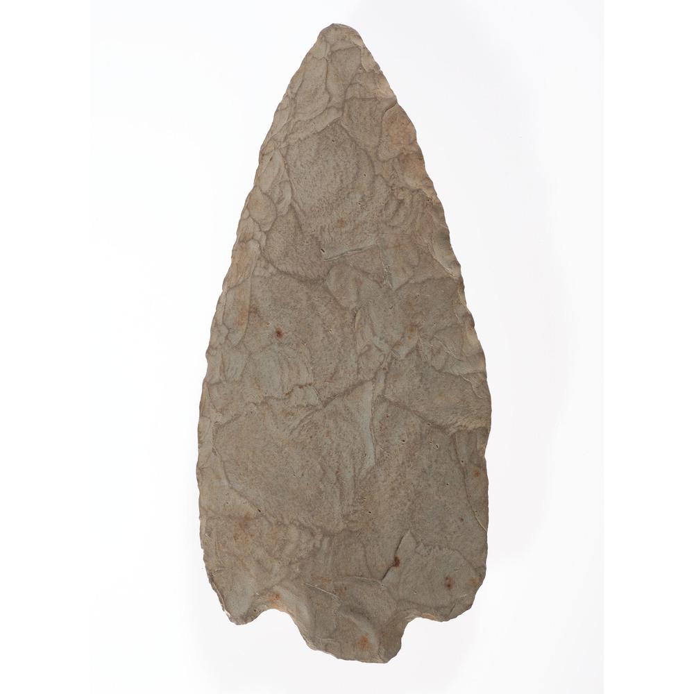 An Adena Blade, Length 5-1/2 in.: Adena Culture, Early Woodland Period, 800 B.C. - A.D. 1 Leamington, Essex County, Ontario length 5-1/2 in. Collection History Karl G. Parchert, Dearborn, Michigan