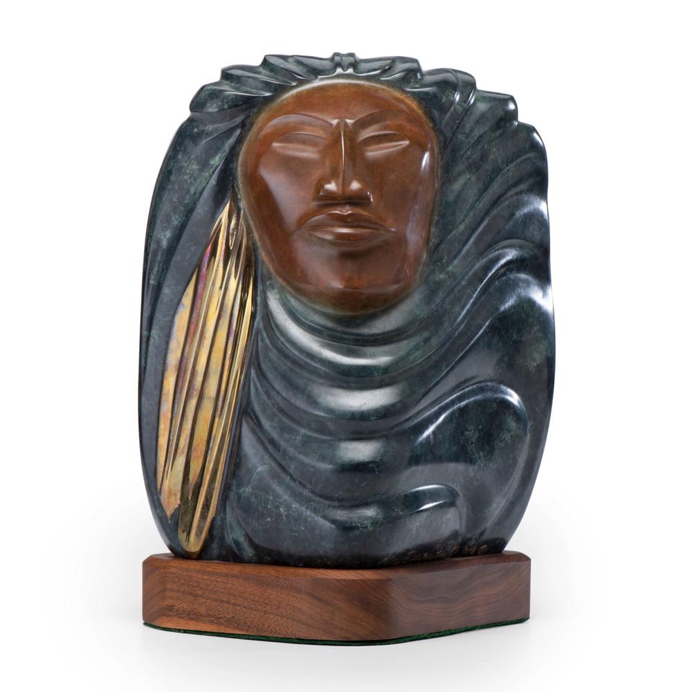 Bruce LaFountain (Chippewa / French / Cree, b. 1961): Bruce LaFountain (Chippewa / French / Cree, b. 1961) Bronze Sculpture untitled, transformation signed and dated; artist proof height 15.25 in. x length 9 in. x width 8 in. 1995