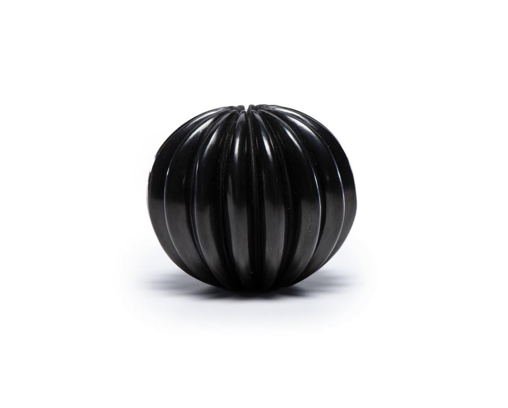 Nancy Youngblood (Santa Clara, b. 1955) Miniature: Nancy Youngblood (Santa Clara, b. 1955) Miniature Ribbed Melon Pottery Jar signed and dated on base, height 1.75 in. x diameter 2 in. 1982