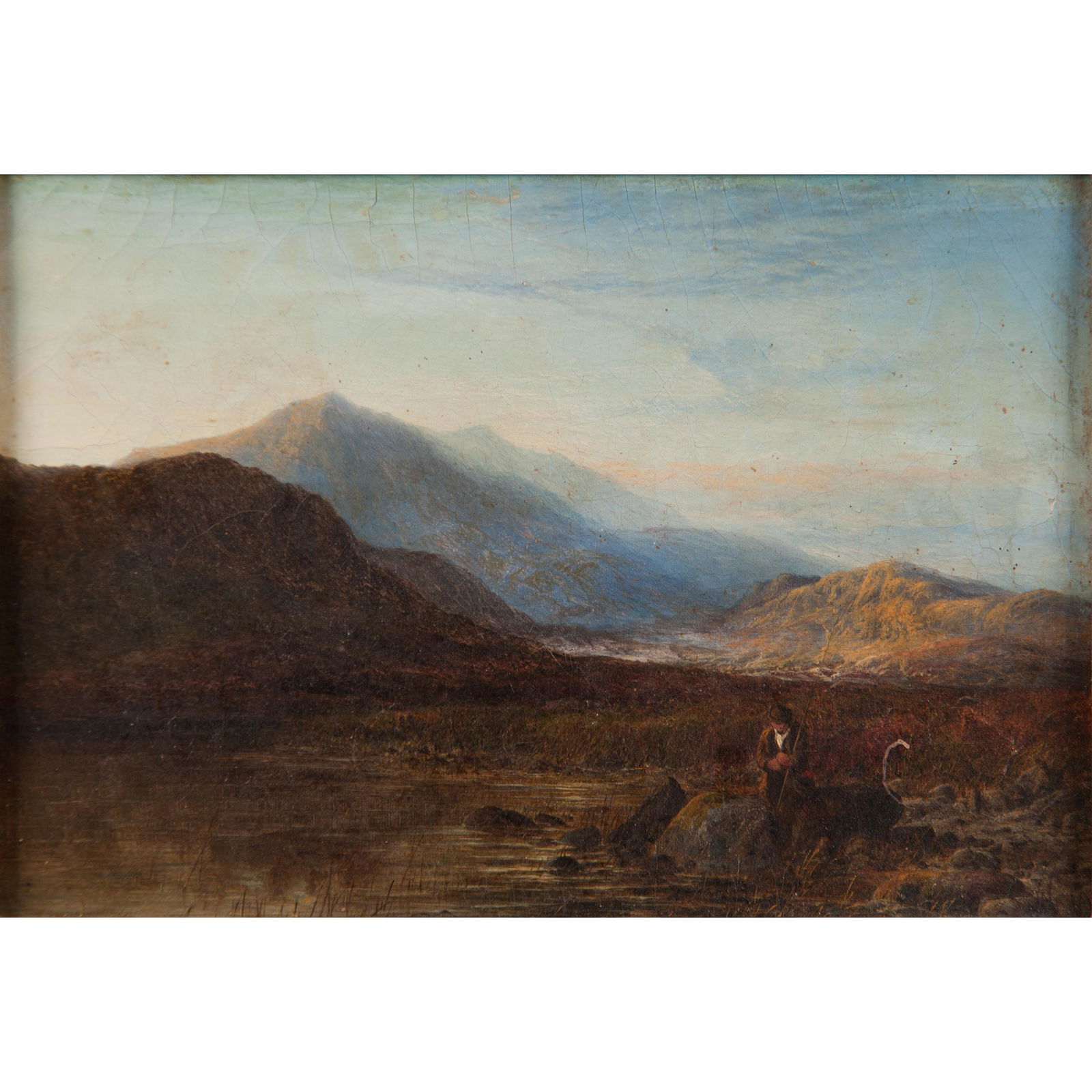 W. Williams (British, 19th Century): W. Williams (British, 19th Century) British, 19th century. Oil on canvas, framed. Unsigned, frame plaque reading Close of Day / W. Williams, referring to either George Walter Williams (British, 1834-