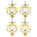 Chinoiserie Wall Sconces with Hanging Birds