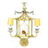 Chinoiserie Wall Sconces with Hanging Birds - 3