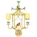 Chinoiserie Wall Sconces with Hanging Birds - 4