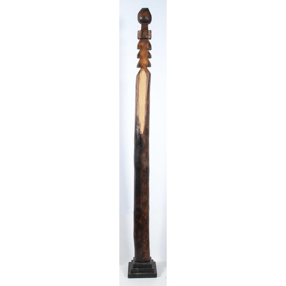 John Geldersma (American, b. 1943) Sculpture: John Geldersma (American, b. 1943) Sculpture Inverted Spirit Pole signed on base height 100 in. x length 11 in. x width 11 in. n.d. Provenance: From the Robert B. Riley Collection, Illinois