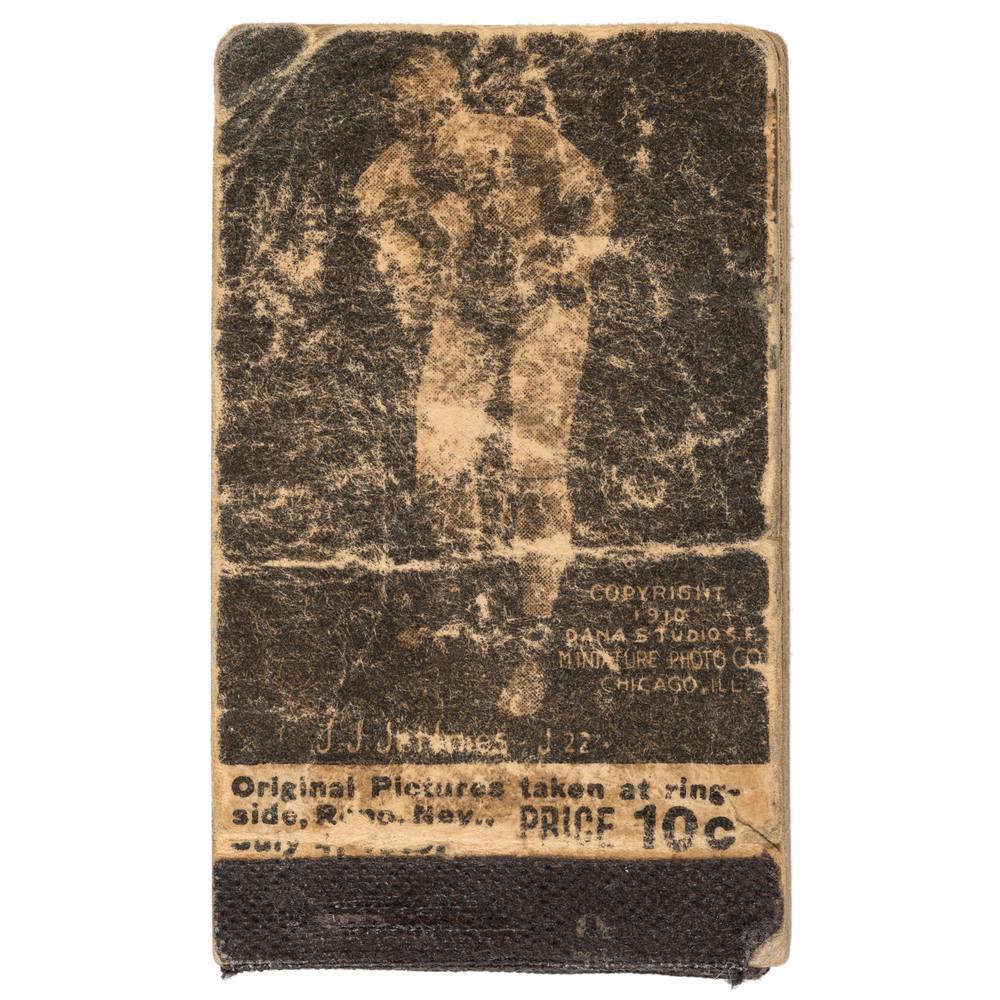 Jack Johnson Miniature Photo Book Original Pictures: Jack Johnson Miniature Photo Book Original Pictures Taken at Ringside, Reno, Nevada, 1910 Original Pictures Taken at Ringside, Reno, Nev., July 4. Chicago: Dana Studios; Miniature Photo Co., 1910. Mi