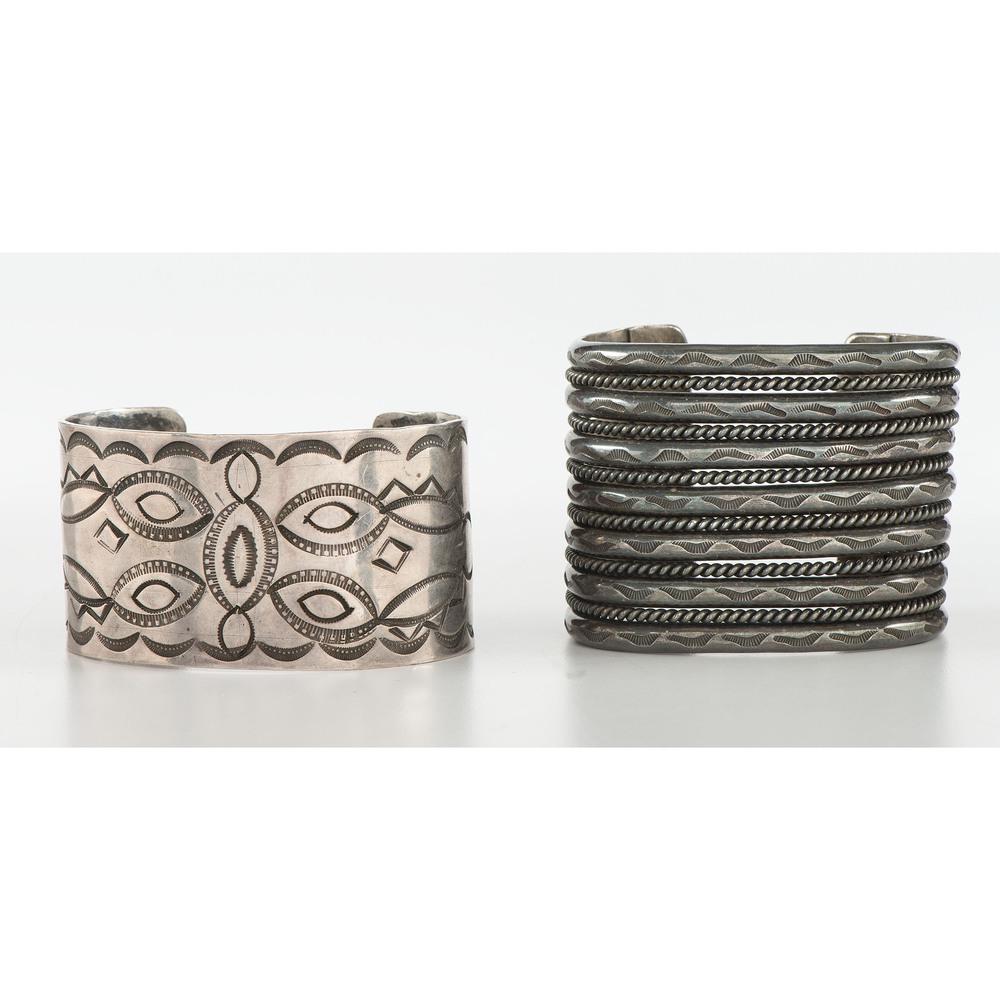 Navajo Silver Cuff Bracelets (1 of 4)