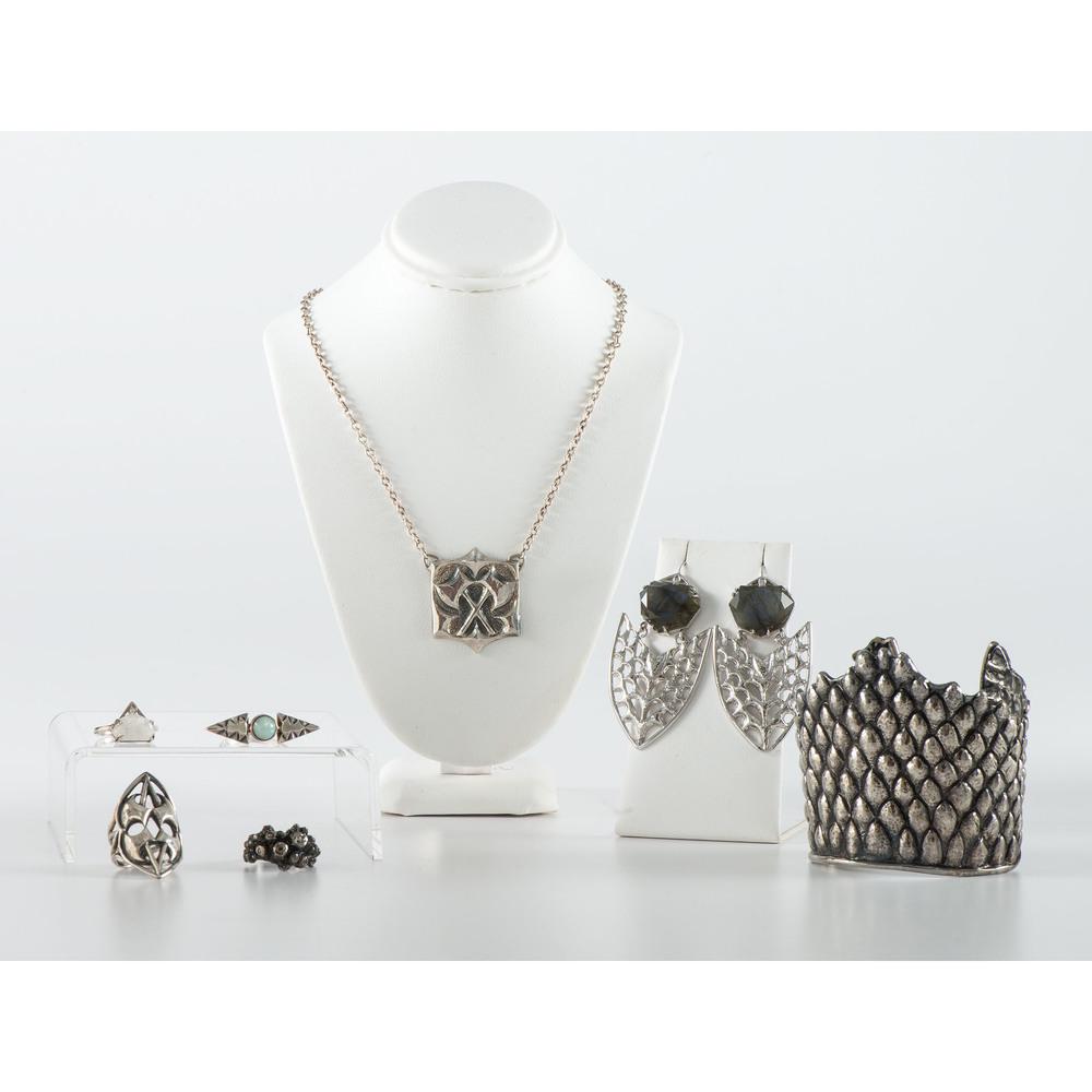 Kristen Dorsey (Chickasaw, 21st century) Earrings, Cuff (1 of 4)