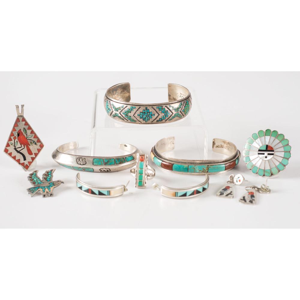 Dennis and Nancy Edaakie (Zuni, 20th century) Silver (1 of 4)