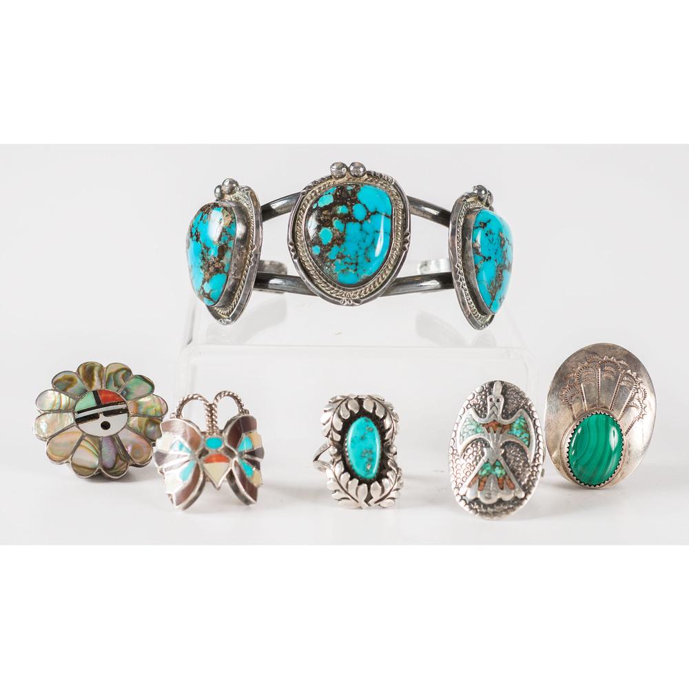 Assortment of Navajo and Zuni Jewelry (1 of 2)