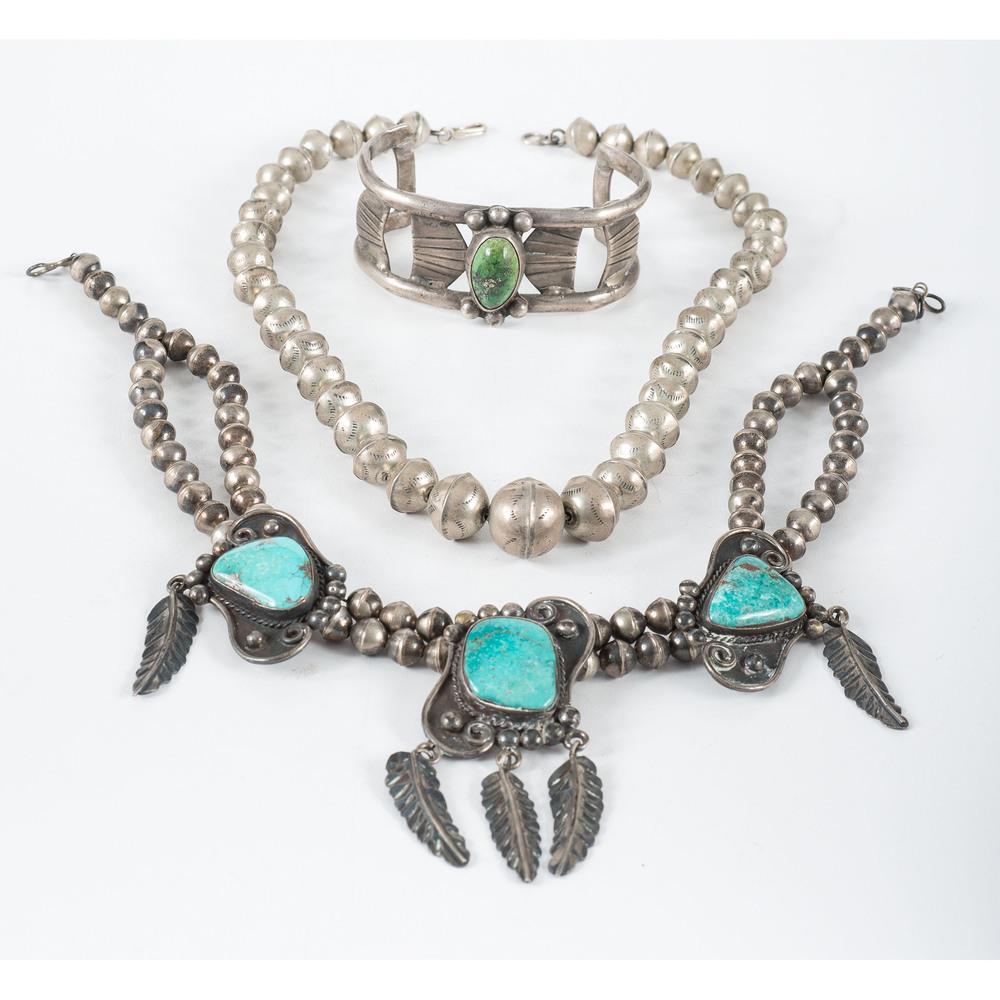 Navajo Silver and Turquoise Jewelry (1 of 2)