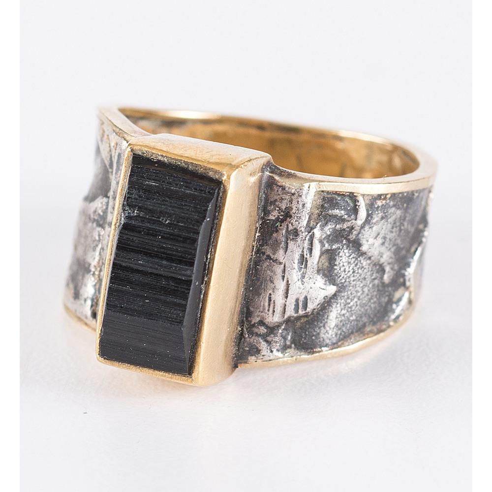 Southwestern Style 18k Gold, Silver, and Black (1 of 2)