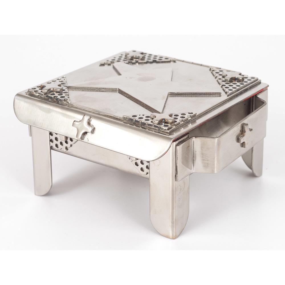 Stanley Szwarc (Polish-American, 1928-2011): Stanley Szwarc (Polish-American, 1928-2011) 2005 steel jewelry box and artist book signed and dated Height of box 2 1/2 x width 4 3/4 x depth 4 1/2 inches.