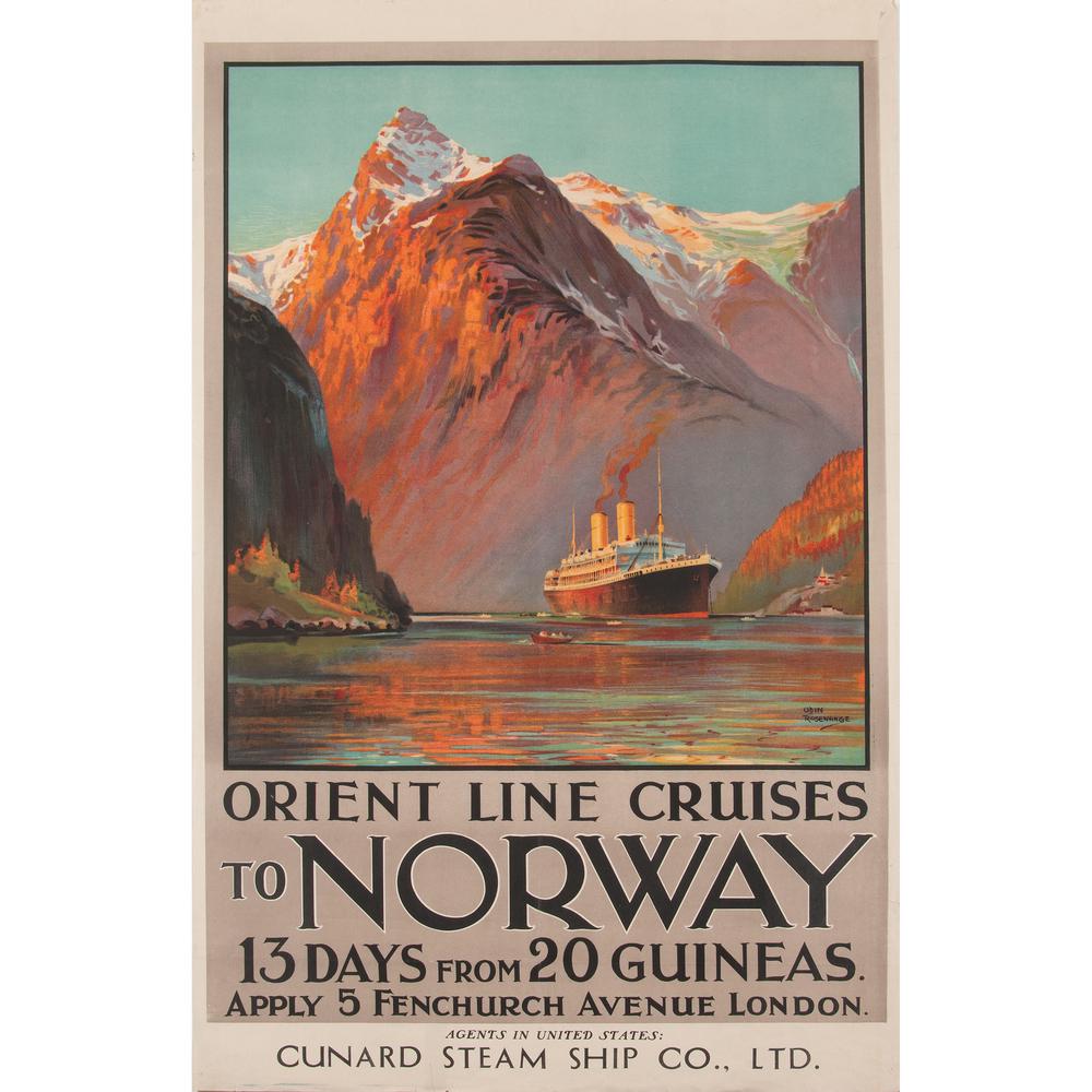 Odin Rosenvinge (British, 1880-1957) Orient Line (1 of 2)