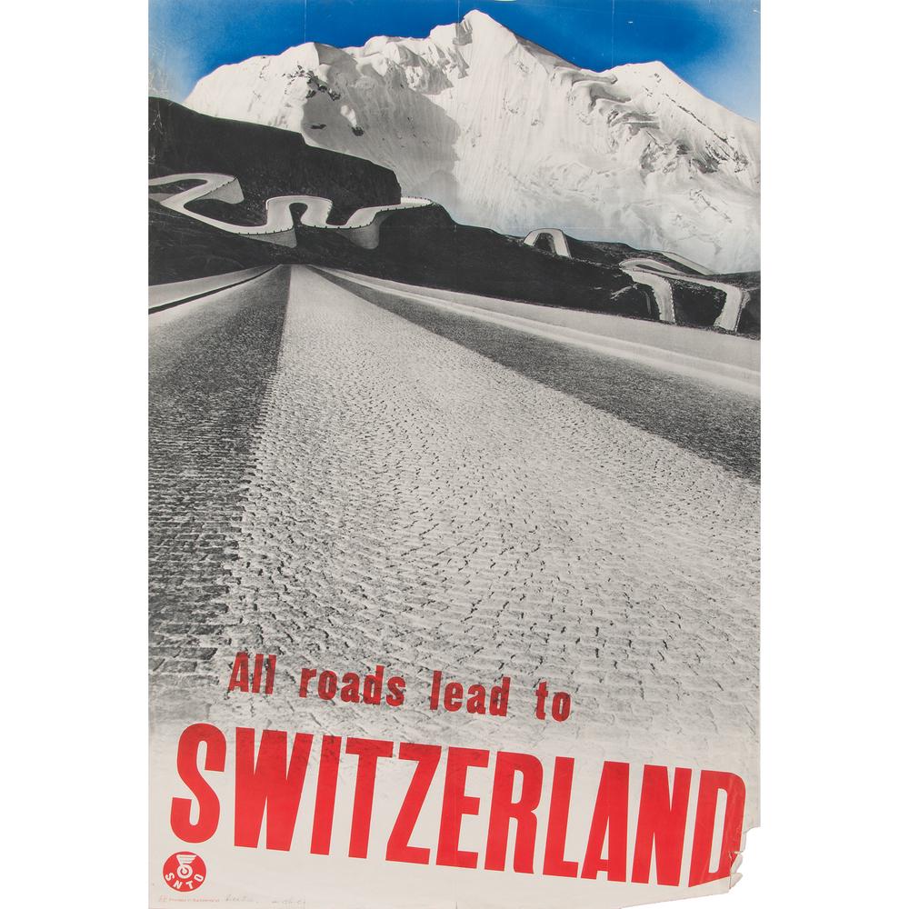 Herbert Matter (Swiss-American, 1907-1984) All roads (1 of 2)