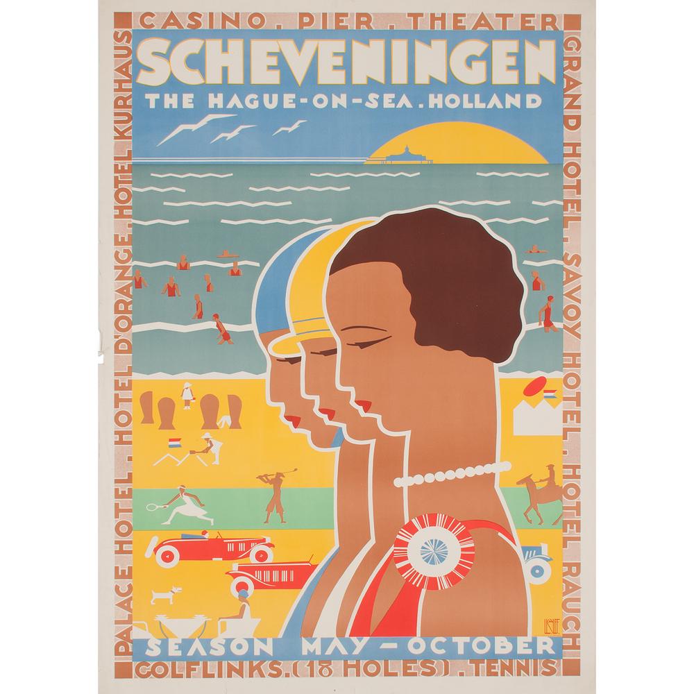 Louis C. Kalff (Dutch, 1897-1976) Scheveningen The (1 of 2)
