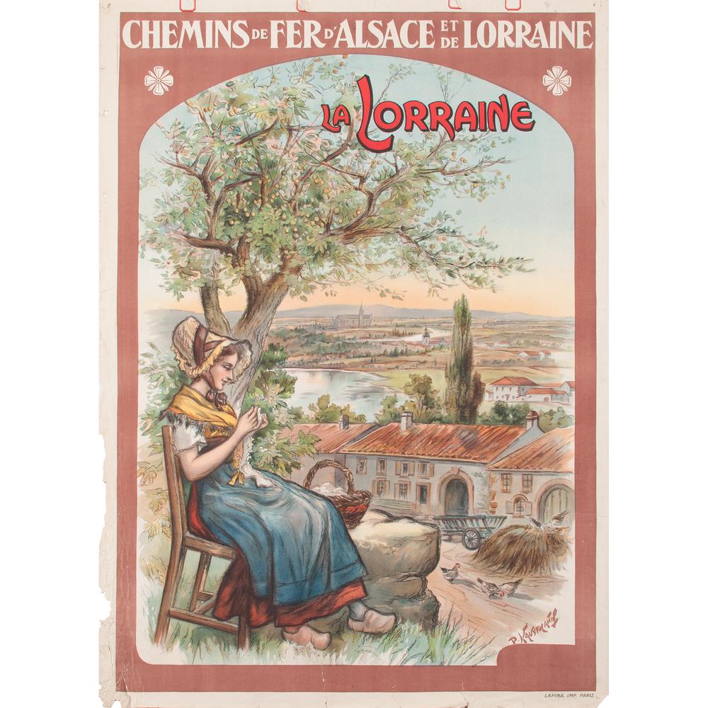 P. Kauffmann (20th Century) La Lorraine (1 of 2)