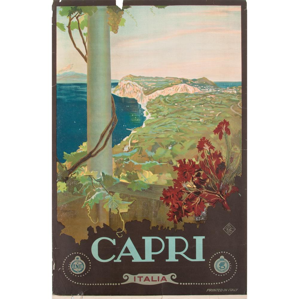 Mario Borgoni (Italian, 1869-1936) Capri Italia (1 of 2)