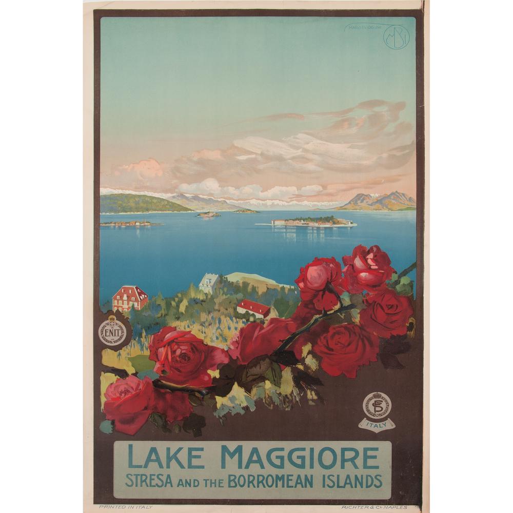 Mario Borgoni (Italian, 1869-1936) Lake Maggiore (1 of 2)