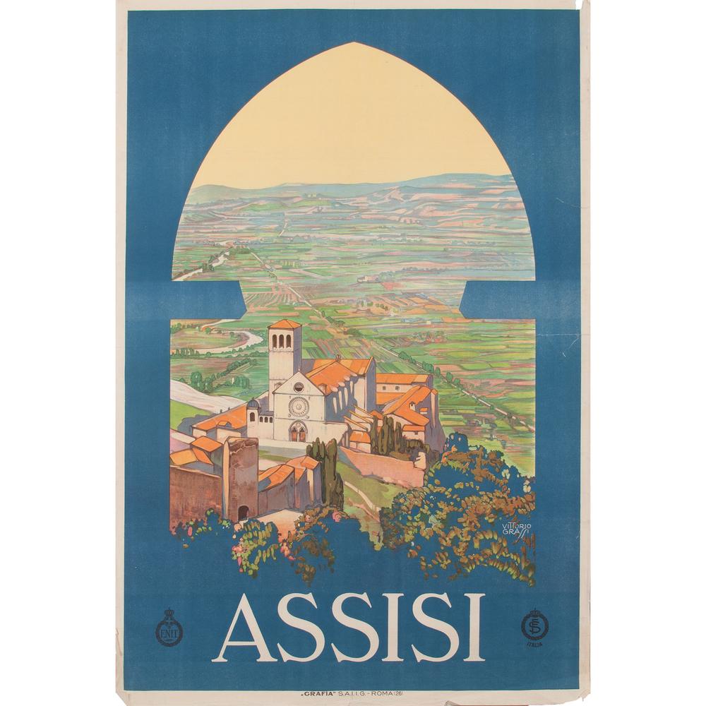 Vittorio Grassi (Italian, 1878-1955) Assisi (1 of 2)