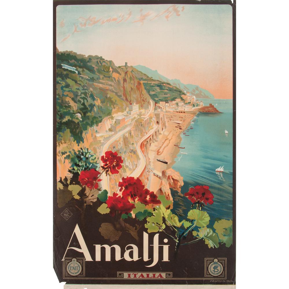 Mario Borgoni (Italian, 1869-1936) Amalfi Italia (1 of 2)
