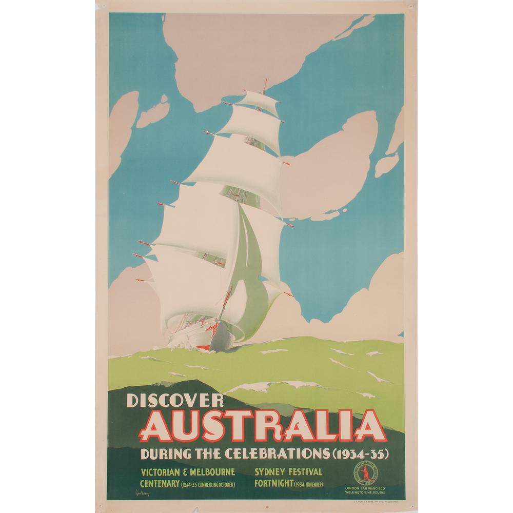 John Vickery (Australian, 1906–1983) Discover Australia (1 of 2)