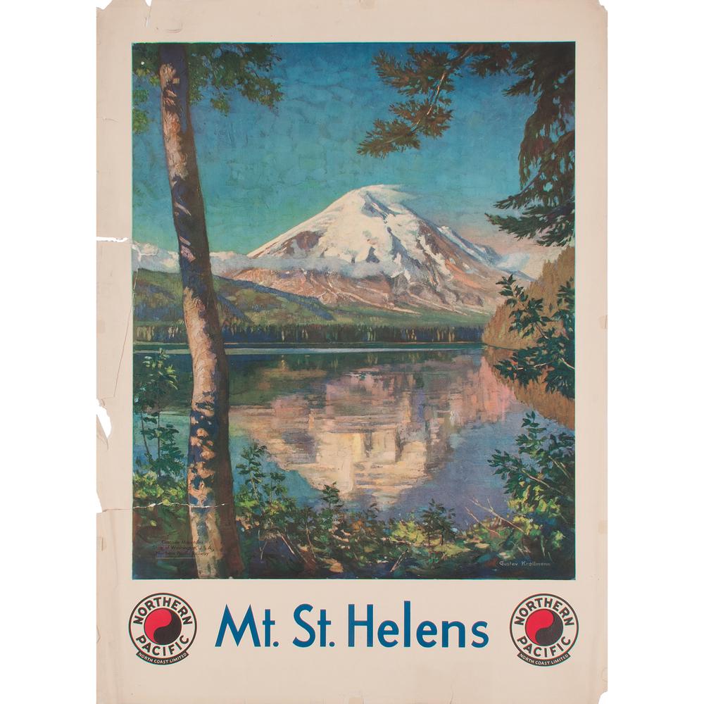 Gustav Krollman (Austrian/American, 1888-1962) Mt. St. (1 of 2)