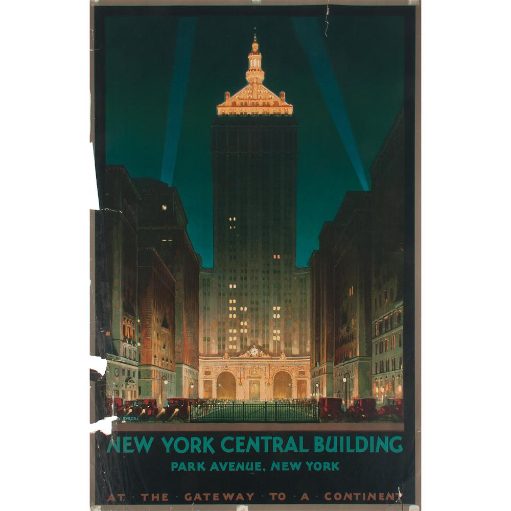 Chesley Bonestell (American, 1888-1986) New York (1 of 2)