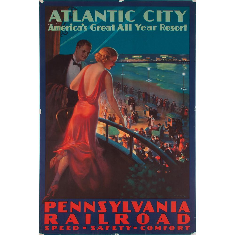 Edward M. Eggleston (American, 1883-1941) Atlantic City (1 of 2)