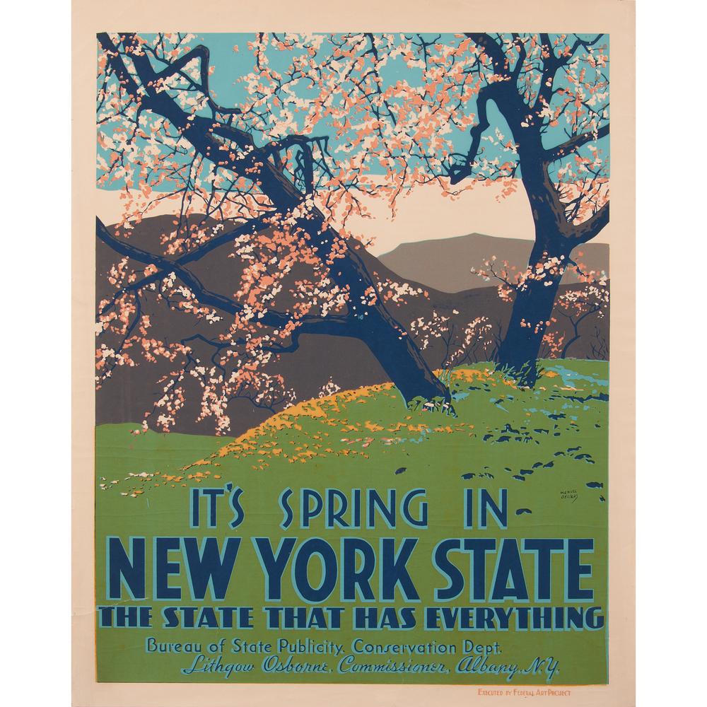 Manuel De Colas (20th Century) It's Spring In New York (1 of 2)