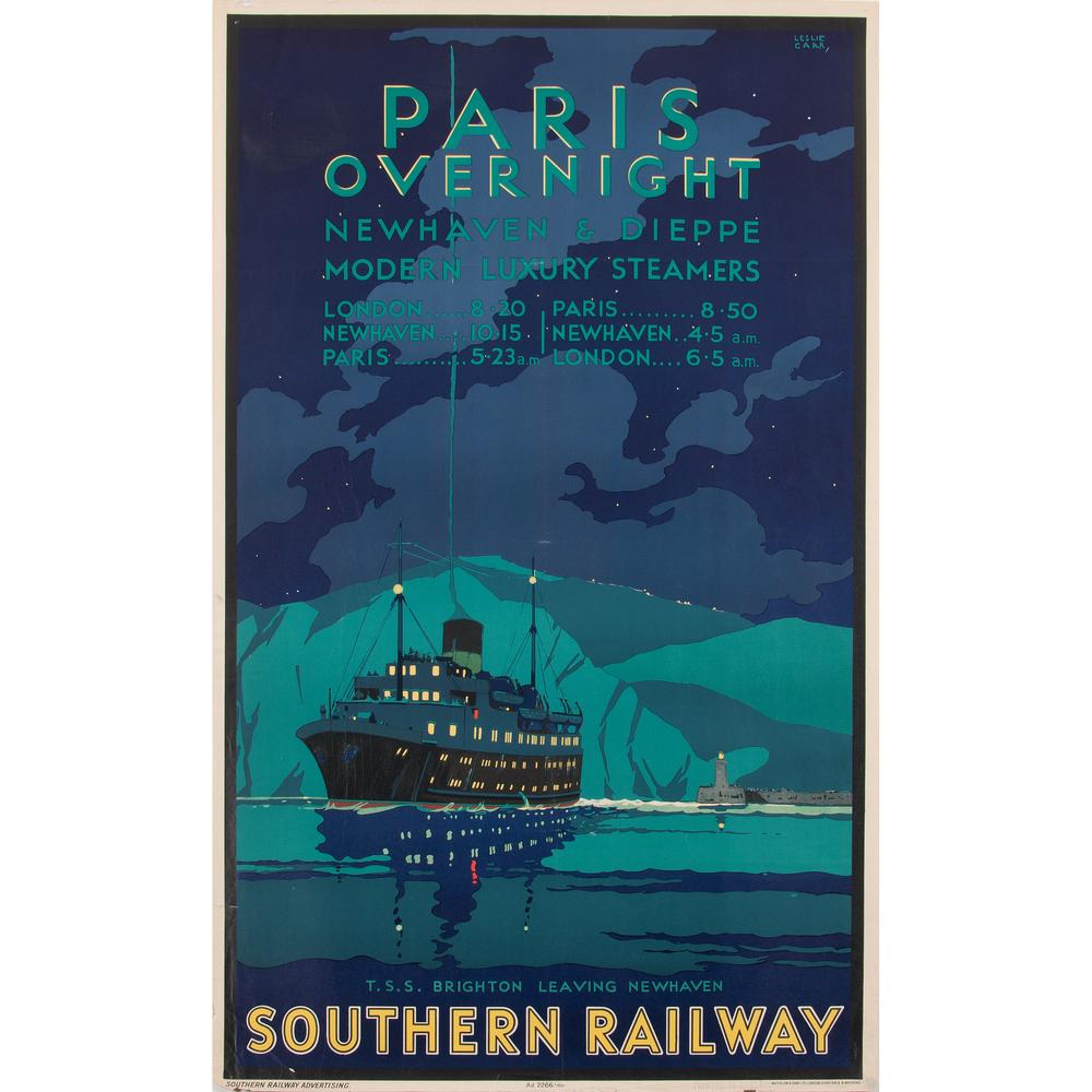 Leslie Carr (British, 1891-1961) Paris: ca. 1933 artist's name printed in image; printed Waterlow & Sons Ltd., London, Dunstable & Waterford 39.75 x 25 in.