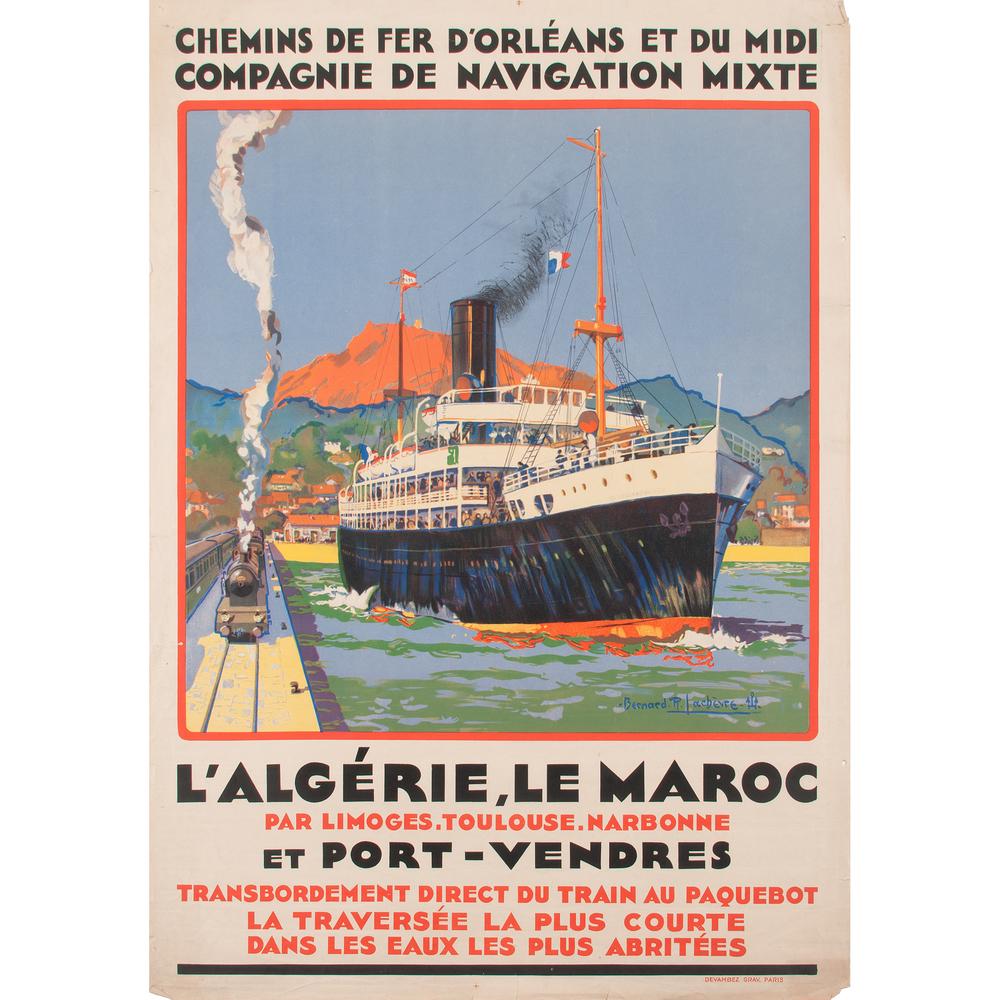 Bernard R. Lachèvre (French, 1885-1950) L'Algérie, Le (1 of 2)