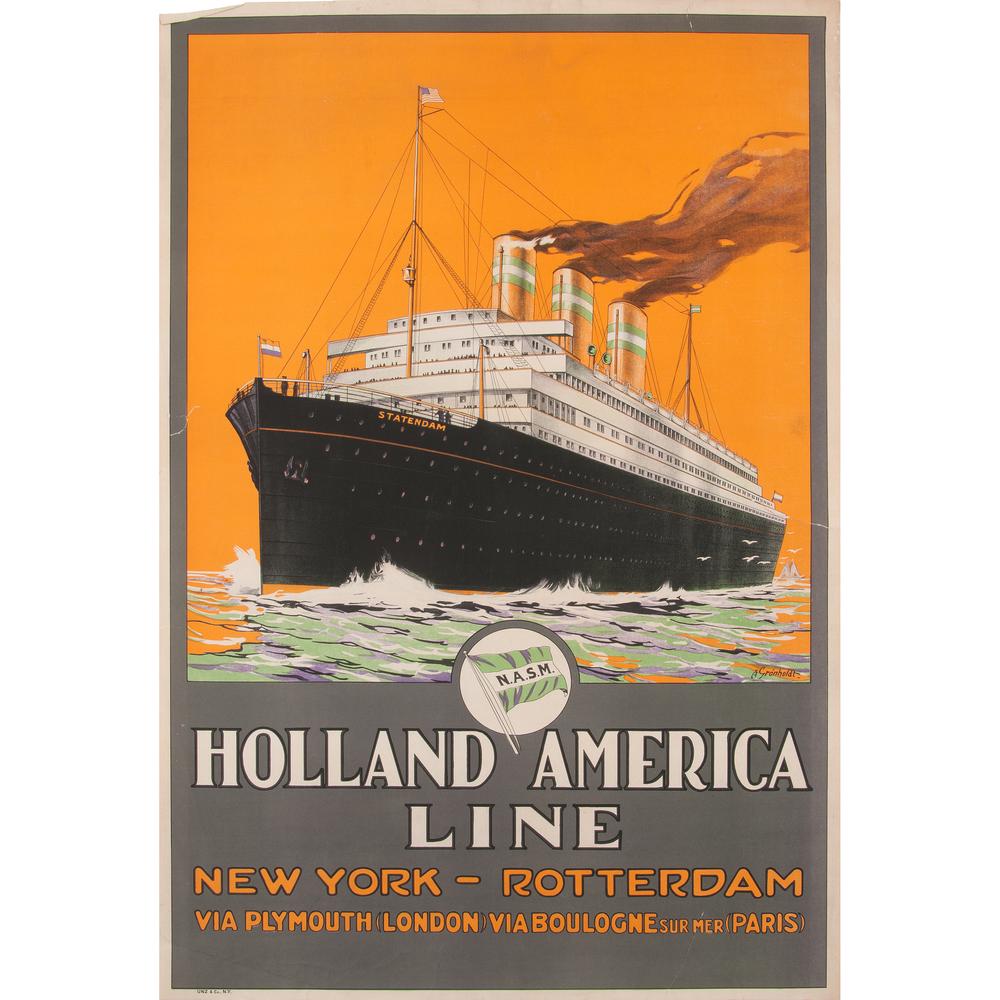 A. Gronholdt (20th Century) Holland America Line (1 of 2)