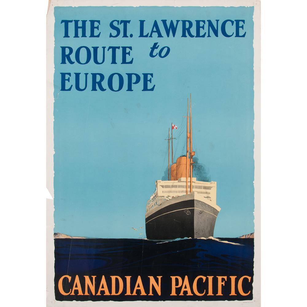 Norman Wilkinson (English, 1878-1971) The St. Lawrence (1 of 2)