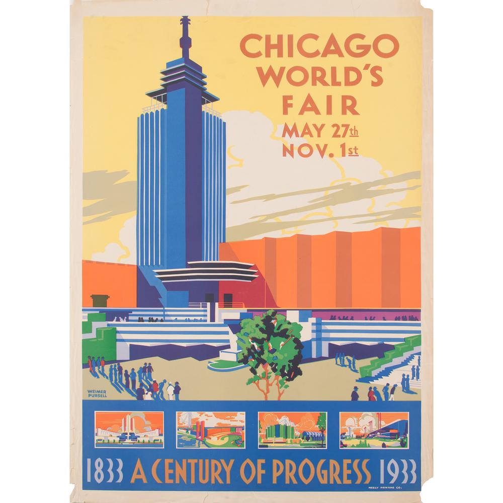Weimer Pursell (American, 1906-1974) 1933 Chicago (1 of 2)