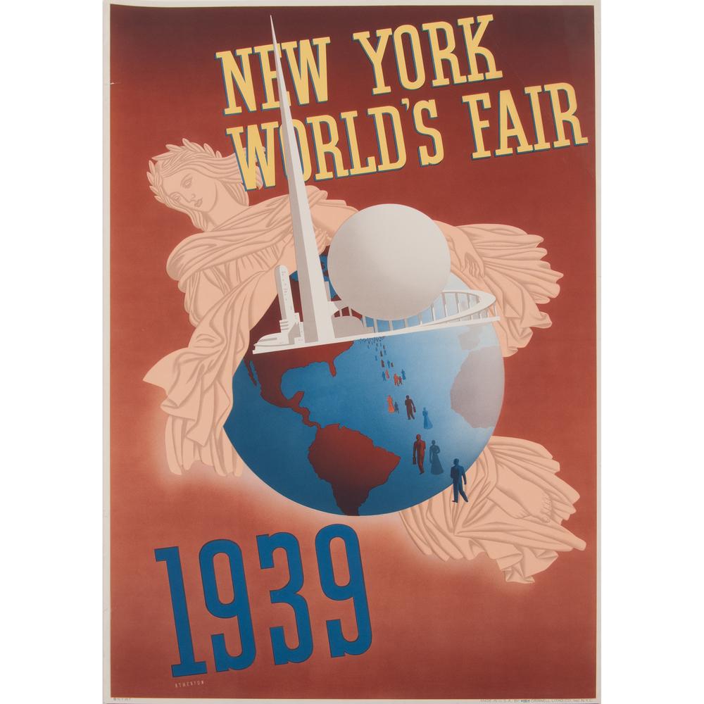 John Atherton (American, 1900-1952) 1939 New York: ca. 1939 artist's name printed in image; printed Grinnell Litho. Co., Inc. N.Y.C. 30 x 20 in.