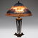 A Pairpoint Reverse-Painted Table Lamp