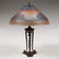 A Pairpoint Reverse-Painted Table Lamp - 2
