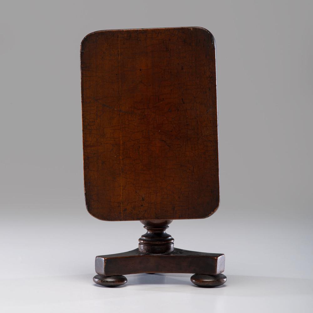 A Salesman Sample Late Classical Tilt Top Table: A Salesman Sample Late Classical Tilt Top Table American, 19th Century Height 6 1/2 length 7 3/4 x depth 5 1/2 inches.