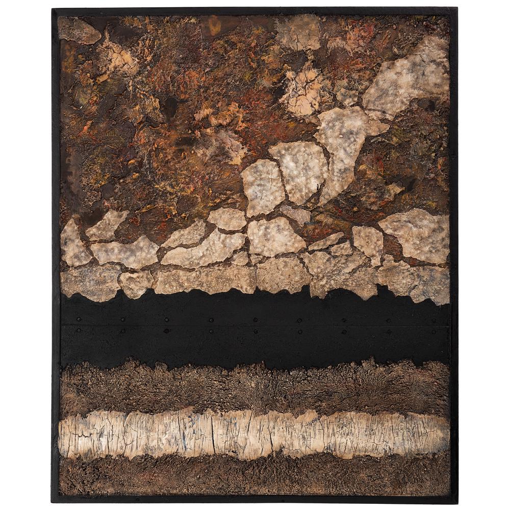 Charles Ramsburg (American, b. 1942): Charles Ramsburg (American, b. 1942) Tremula mixed media on wood panel signed on back 36 x 46 in. Provenance: From the Robert B. Riley Collection, Illinois