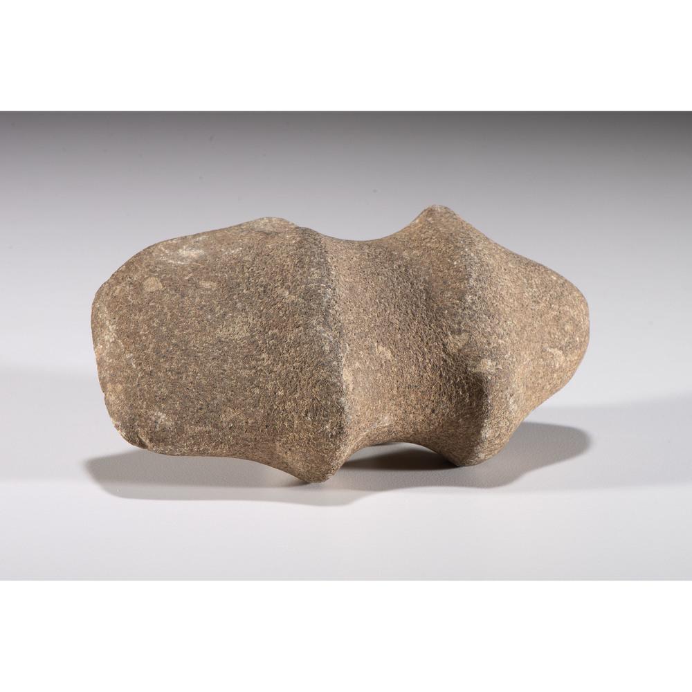 A Porphyry Michigan Barbed Axe, Length 5-3/8 in.: A Porphyry Michigan Barbed Axe, Length 5-3/8 in. Archaic Period, 8000-500 B.C. Ionia County, Michigan length 5-3/8 in. Collection History Karl G. Parchert, Dearborn, Michigan