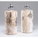 A Pair of Contemporary Wood Cylinder Lamps